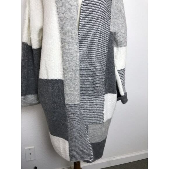 Topshop Cardigan Sweater Open Front Print Stretch Knit - Picture 4 of 12